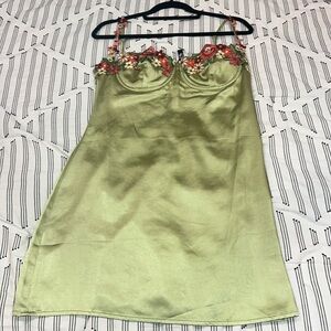 NWT Princess Polly Kenzie Mini Dress Green